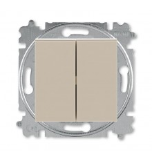 ABB Levit Кофе макиато / белый Выключатель 2-кл.  3559H-A05445 18W  2CHH590545A6018  ABB