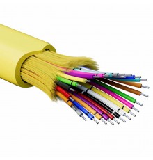 Кабель опт., внутренней прокладки, нг(A)-HFLTx, 24 ОВ, OS2 (G.652.D) плотный буфер, 0,4 кН, барабан 500 м  RNDT9C24YL03-E  DKC