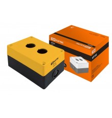 Корпус КП102 для кнопок 2места желтый   SQ0705-0007  TDM