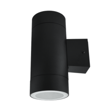 Светильник уличный двусторонний ЦИЛИНДР-2А-GX53 2BL алюминий под лампу 2хGX53 230B черный IP65  4690612023533  IN HOME