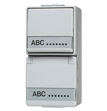 Штепсельная розетка SCHUKO для накладного монтажа с универсальным выключателем IP44  676NAW  Jung