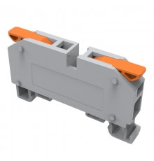 Клемма СМК 222-621D проходная 1-полюсная на DIN-рейку (1-6 мм) серая (60 шт/уп)  07-5291  REXANT