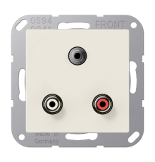 2x Cinch Audio (RCA) / Stereo разъем (TRS 3.5 mm)  MAA1011  Jung