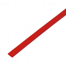 Трубка термоусаживаемая ТУТ 5,0/2,5мм, красная, упаковка 50 шт. по 1м,  55-0504  PROconnect