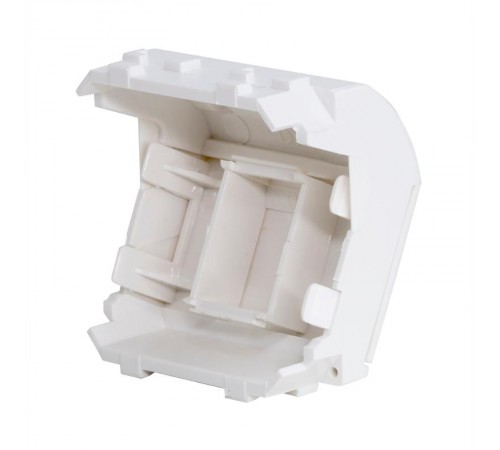 Brava белый Адаптер для информационных разъемов Keystone 2 мод.  76613B  DKC
