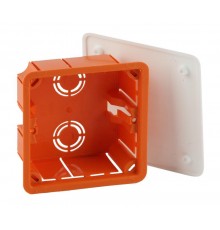 Коробка распределительная KRT 92х92х45мм для твердых стен, саморез., крышка IP20 (126/1134)  Б0047256  ЭРА