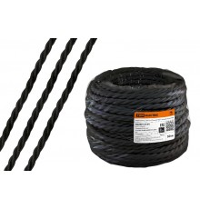 Ретро провод "Эко" 3х2,5 витой ГОСТ черный (50м)  SQ2801-0134  TDM