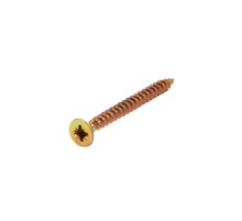 Саморез универсальный KRANZ 4.5х50, желтый цинк, короб (200 шт./уп.) KR-01-3311-020  Kranz