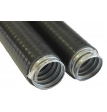 Металлорукав в пвх изоляции МПГ нг 15 (50 м/уп.) черный  zeta42811  ГОФРОМАТИК