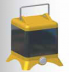 Uni-block на ножках черный с желтой крышкой 140х140 I 673-Bals I Bals