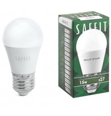 Лампа светодиодная, 15W 230V E27 2700K G45, SBG4515  55212  SAFFIT