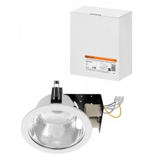 Светильник встраиваемый под лампу ЛВО 05 Downlight 2х20Вт КЛЛ Е27 IP20  SQ0342-0031  TDM