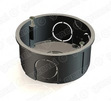 Коробка установочная (насадка на Коробка установочная GE40002) для кирпичных стен с саморезами 68х34  GE40003  GREENEL