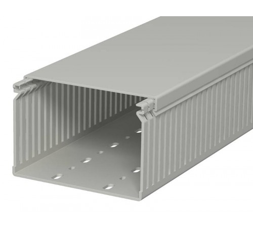 Распределительный кабельный канал LK4 80x120x2000 мм (ПВХ,серый) (LK4 80120)  6178061  OBO Bettermann