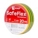 Изолента ПВХ желто-зеленая 19мм 20м серии SafeFlex  plc-iz-sf-yg  EKF