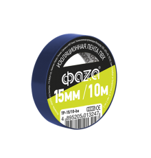Изолента 15/10 синяя TP-15/10 new  5013247  ФАZА