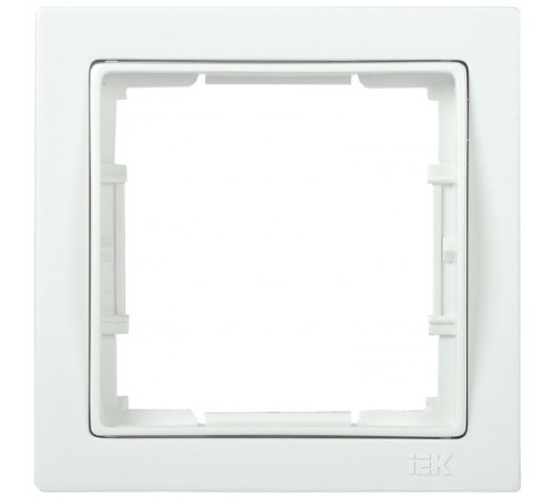 BOLERO Q1 белый Рамка 1-местная квадратная РУ-1-ББ  EMB12-K01-Q1  IEK