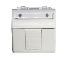 Brava белый Адаптер для информационных разъемов Keystone 2 мод.  76613B  DKC