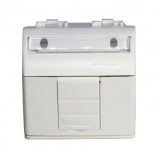 Brava белый Адаптер для информационных разъемов Keystone 2 мод.  76613B  DKC