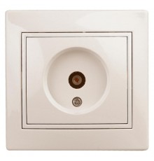 1-301-02 Intro Розетка TV одиночная, IP20, СУ, Plano, сл.кость  Б0027618  Intro