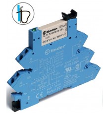 Интерфейсный модуль, электромеханическое реле; 1CO 6A; контакты AgNi+Au; питание 48В DC (чувствит.); категория защиты IP20  386170485050  Finder