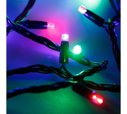 Светодиодная гирлянда ARD-STRING-PRO-10000-BLACK-100LED-LIVE RGB (230V, 7W)  025838  Arlight