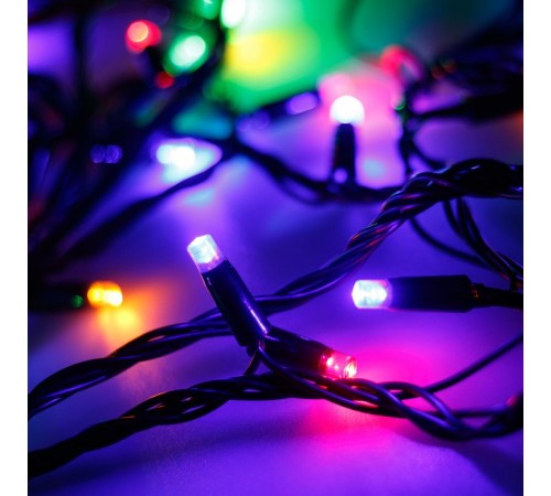 Светодиодная гирлянда ARD-STRING-PRO-10000-BLACK-100LED-LIVE RGB (230V, 7W)  025838  Arlight