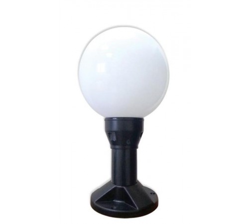 Светильник садово-парковый "Шар" 200 Г НТУ 06-40-02 опал пмма IP44/на подставке /корпус черный ф60  1030480227  Элетех