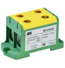 Клемма вводная силовая КВС 16-95 кв.мм. 2-рядная PE  YZN23-095-K52  IEK