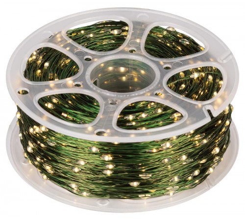 Гирлянда светодиодная   ENIN-2000G Нить теплый свет 200 м 2000 microled IP44 220В  Б0060426  ЭРА