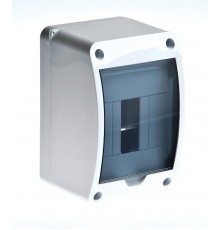 Щиток тусо о/п на 4 мод. с вертикальной дверцей. 140х90х85мм  68304  Рувинил