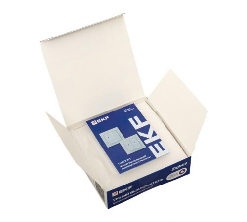 Умный беспроводной выключатель Стокгольм 2-кл. белый Zigbee  СonnectRCV-ST2-WS-ZBEKF