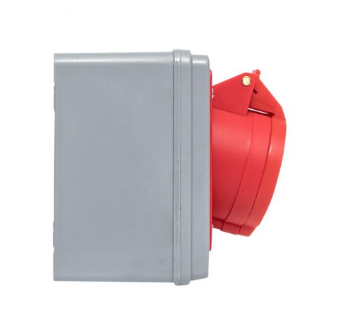 Розетка с блокировкой и выключателем 1424 3Р+РЕ 32А 380В IP44 EKF  ps-1424-32-380  EKF