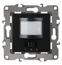 12-4103-05  Датчик движения 2-проводной, 180-240В, 200Вт, IP20, Эра12, антрацит  Б0031255  ЭРА