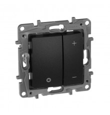 Etika Антрацит Светорегулятор нажимной, 400Вт  672618  Legrand