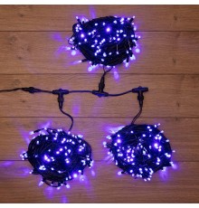 Гирлянда "LED ClipLight" 24V, 3 нити по 20 м, свечение с динамикой, цвет диодов Синий  323-303  NEON-NIGHT