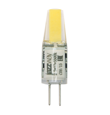 Лампа светодиодная LED 2,5Вт G4 12В 3000К PLED-G4 COB (LED driver) капсульная  2855749  Jazzway