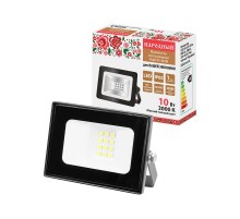 Прожектор СДО-05-010 10 Вт, 800 лм, 3000 К, 220-240 В, IP65, черный, Народный  SQ0336-0316  TDM