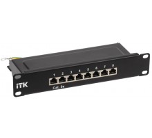 1U патч-панель кат.5E STP 8 портов 10" Dual IDC  PP08-1UC5ES-D05-10  ITK