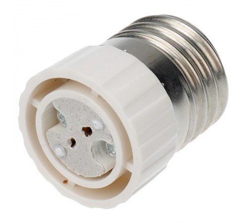 Переходник цокольный E27-GU5.3 белый  11-8857  Rexant