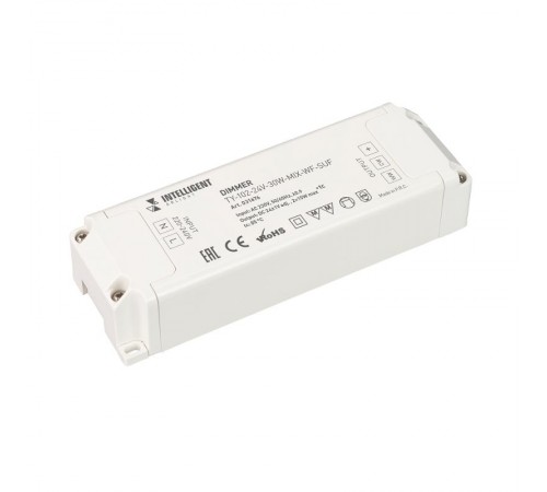 INTELLIGENT ARLIGHT Диммер TY-102-24V-30W-MIX-WF-SUF (230V, WIFI, 433MHz, 2x0.6A) (INTELLIGENT ARLIGHT, Пластик)  031676  Arlight
