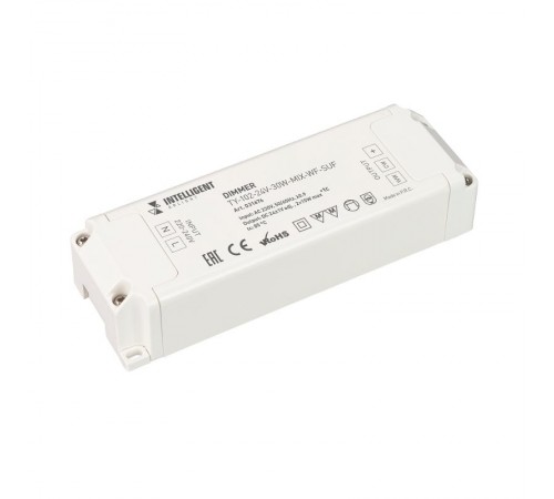 INTELLIGENT ARLIGHT Диммер TY-102-24V-30W-MIX-WF-SUF (230V, WIFI, 433MHz, 2x0.6A) (INTELLIGENT ARLIGHT, Пластик)  031676  Arlight