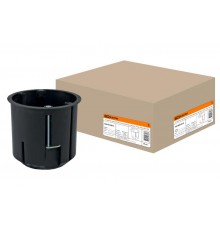 Коробка распределительная с/у 73х73 с саморезами, металлические лапки (для полых стен)  SQ1403-0010  TDM