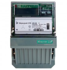 Счетчик Меркурий 230 AR-00 R 5-7.5А/100В (1 тар.) ЖКИ (монт. пл.)