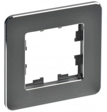 BRITE Рамка 1-ая РУ-1-1-Бр металл титан RE  BR-M12-M-01-K48  IEK