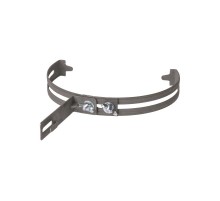 Держатель регулируемый 130-240 мм на круглый конек, для прута 6-10 мм, стал. крюк, термодиф.   SQ2402-3170  TDM