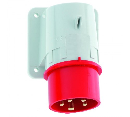 Вилка настенная 16A 5p(3р+N+PЕ) 6h 400V IP44 2612 I 2612-Bals I Bals