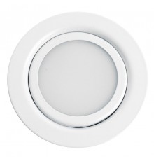 Светильник встраиваемый для мебели светодиодный 3W, 150 Lm, 4000К, белый, LN7 с др-ром в/компл  41690  FERON