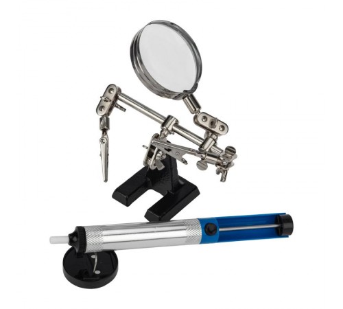Набор К22 для пайки вспомогательный ("Третья рука", подставка, экстрактор)  09-3762  REXANT