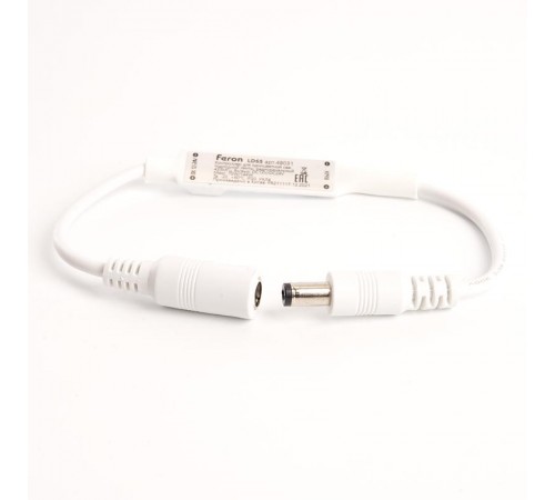 Контроллер для одноцветной светодиодной ленты с П/У белый, 12-24V, LD65  48031  FERON